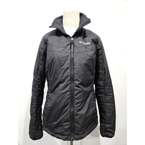 Columbia Jacket‎ Womens Small Gray Full Zip Omni Heat Interchange Omni Shield - Picture 1 of 9